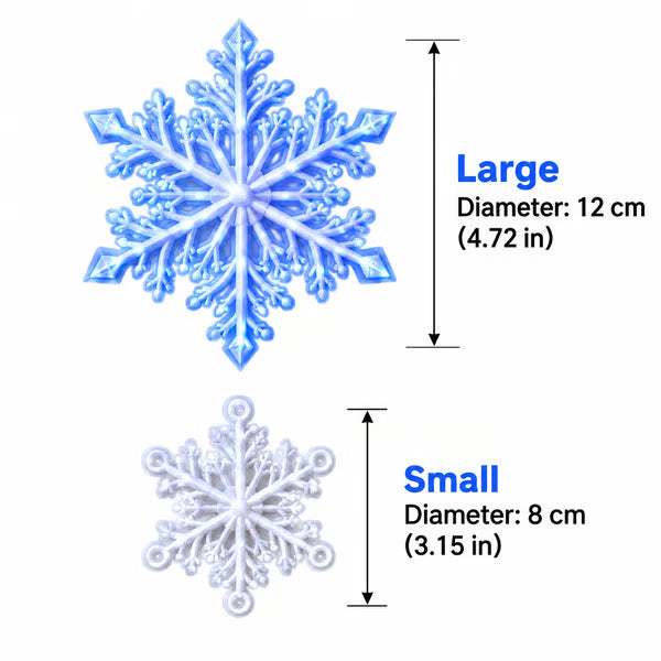 ❄️ LED-Schneeflocken-Wandlichter – Magische Weihnachtsdekoration für Ihr Zuhause