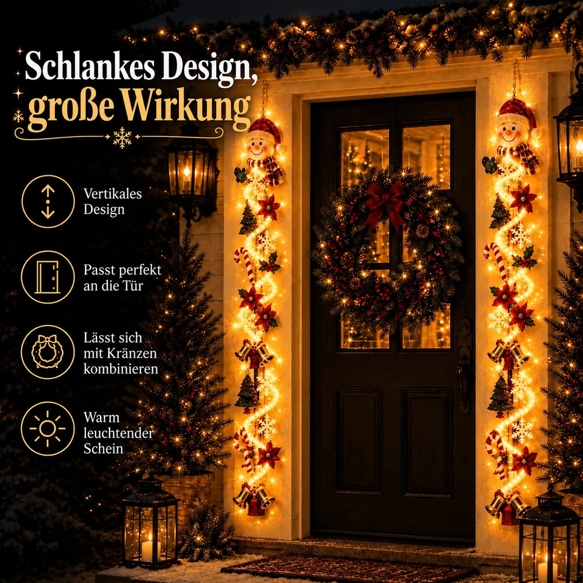 🎅Leuchtender Weihnachtstürhänger🎄 (2 Kaufen, KOSTENLOSER VERSAND)