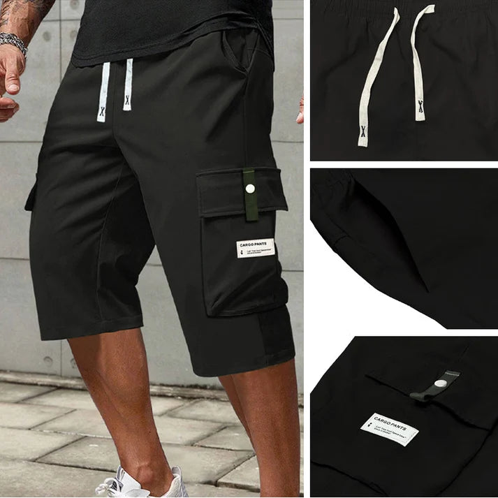 🔈🔈2026 NEUHEITEN – 60 % RABATT🔥👖Lässige Capri-Cargohose mit Kordelzug für Herren