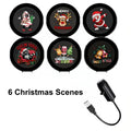 🎅🌌 Plug-&-Play HD-Weihnachtsprojektor – 6 oder 10 festliche Szenen