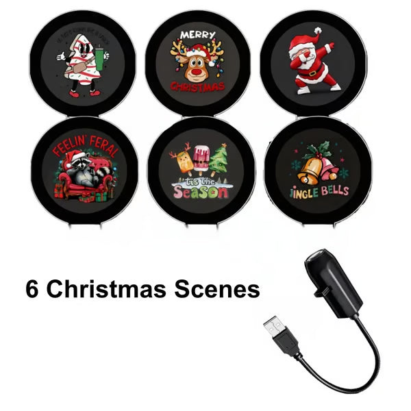 🎅🌌 Plug-&-Play HD-Weihnachtsprojektor – 6 oder 10 festliche Szenen