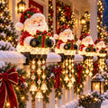 🎄 [Vorverkauf]Weihnachtsbeleuchtung für das Geländer auf der Veranda – 4 festliche Figurenmotive