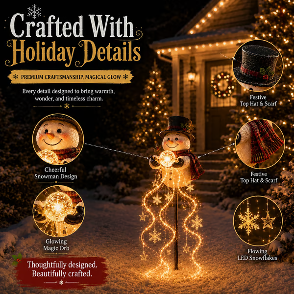 🎄50 % Rabatt🎄 Snowman Magic Fountain™ – LED-Gartenleuchte❄️