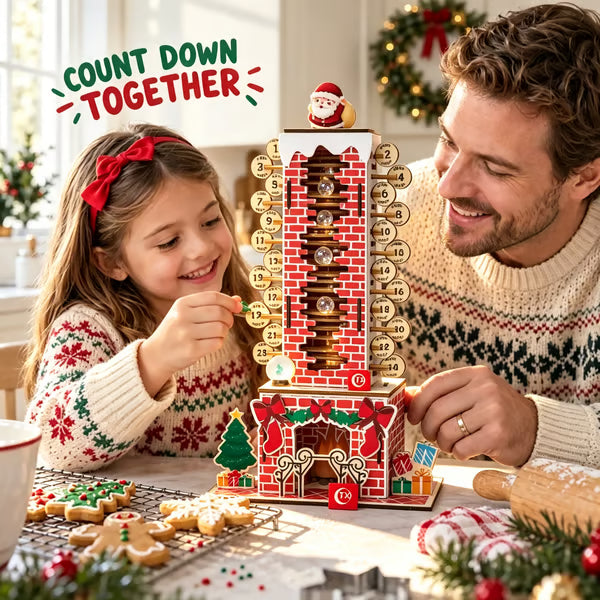 🎅📅 DIY Weihnachtskalender „Santa im Schornstein“ – Mechanischer Adventskalender zum Selberbauen 🎄✨