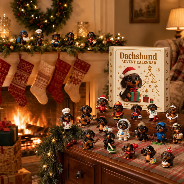 🐾 Dackel-Adventskalender – 24 Tage voller süßer Welpenüberraschungen