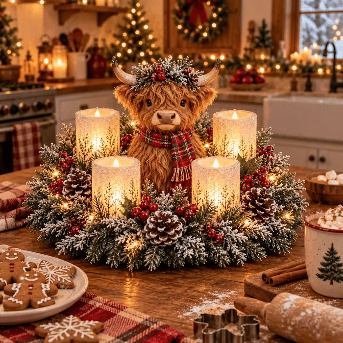✨ 🐮[Vorverkauf]Dekorative Lichter in Form von Waldtieren, die im Schein flammenloser Kerzen flackern. 🎁🌟