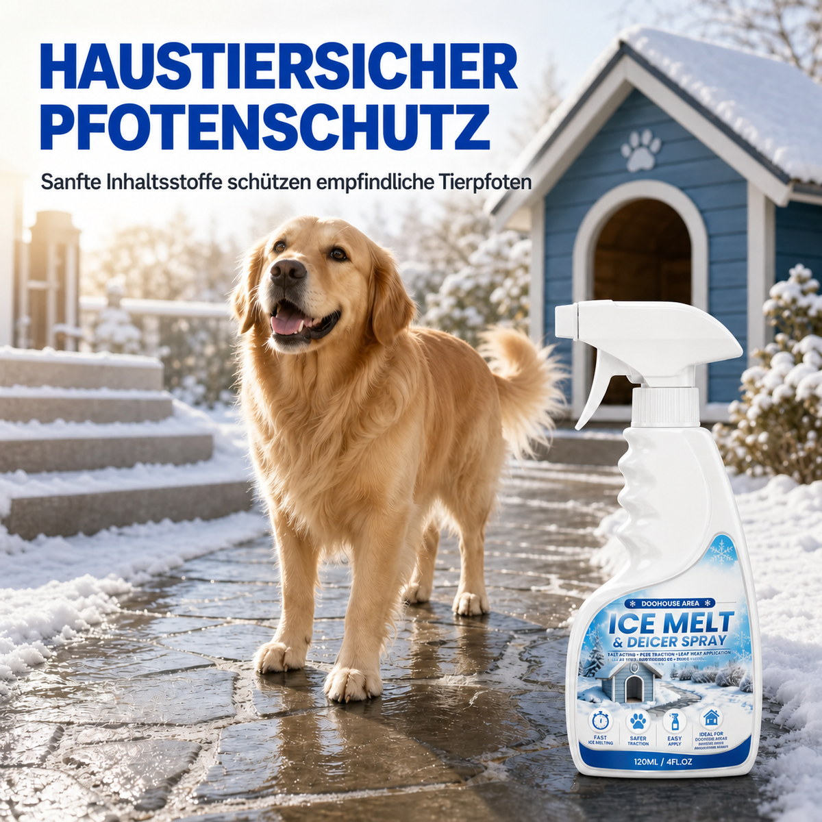 🧊Enteisungsspray für den Außenbereich – 120 ml + Tuch