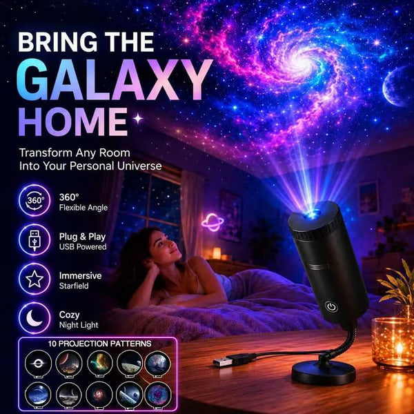 🎅🌌 Plug-&-Play HD-Weihnachtsprojektor – 6 oder 10 festliche Szenen