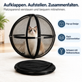 🐱 Faltbares Pop-up-Katzengehege – Rundum-Netz mit Reißverschluss