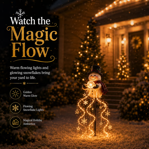 🎄50 % Rabatt🎄 Snowman Magic Fountain™ – LED-Gartenleuchte❄️