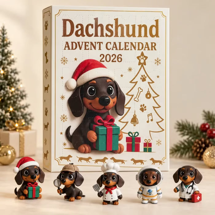 🐾 Dackel-Adventskalender – 24 Tage voller süßer Welpenüberraschungen