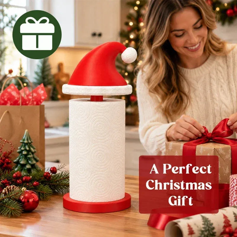 Küchenrollenhalter mit Weihnachtsmütze – Produktansicht 5