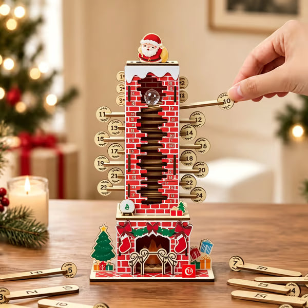 🎅📅 DIY Weihnachtskalender „Santa im Schornstein“ – Mechanischer Adventskalender zum Selberbauen 🎄✨
