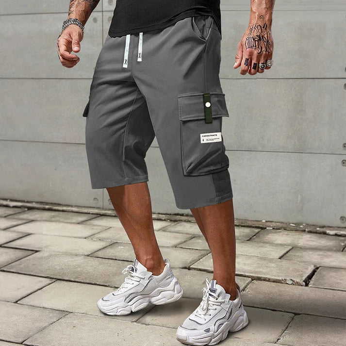 🔈🔈2026 NEUHEITEN – 60 % RABATT🔥👖Lässige Capri-Cargohose mit Kordelzug für Herren