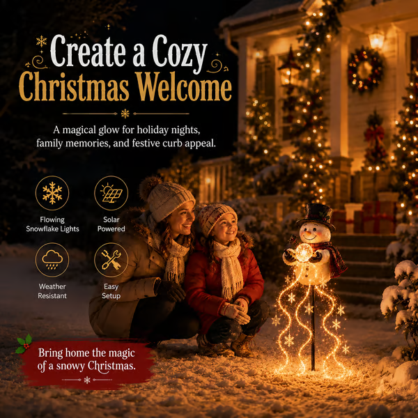 🎄50 % Rabatt🎄 Snowman Magic Fountain™ – LED-Gartenleuchte❄️