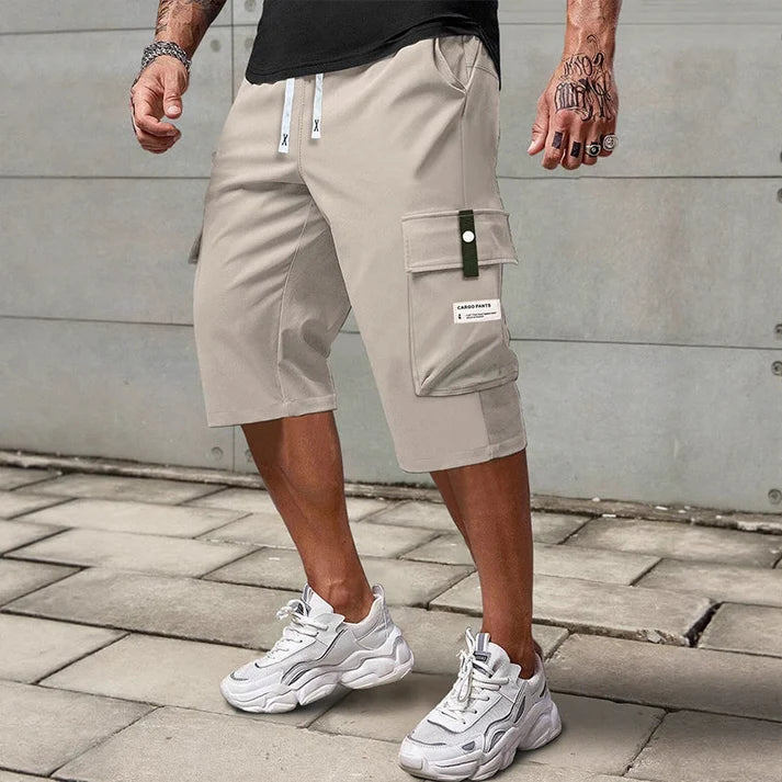 🔈🔈2026 NEUHEITEN – 60 % RABATT🔥👖Lässige Capri-Cargohose mit Kordelzug für Herren
