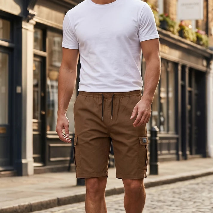 🥳2026 HEISSER VERKAUF🩳60% RABATT! Leichte Cargoshorts – Atmungsaktives Material, knielang. Sichere Taschen für Handy und Schlüssel. Bequem den ganzen Tag. ✅☀️