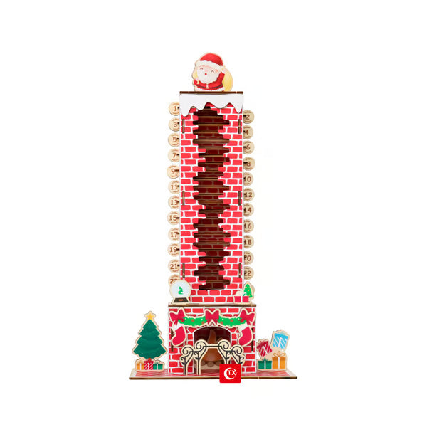 🎅📅 DIY Weihnachtskalender „Santa im Schornstein“ – Mechanischer Adventskalender zum Selberbauen 🎄✨